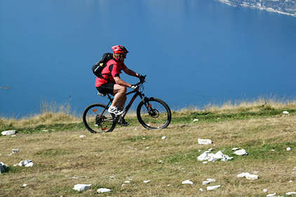 Beim Biken am Gardasee